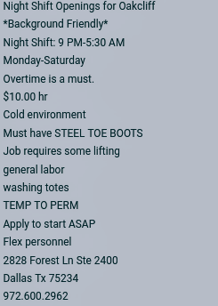 Hr Jobs In Dallas >> 2nd Chances 4 Felons 2c4f Hr Jobs In Dallas >> 2nd Chances 4 Felons 2c4f
