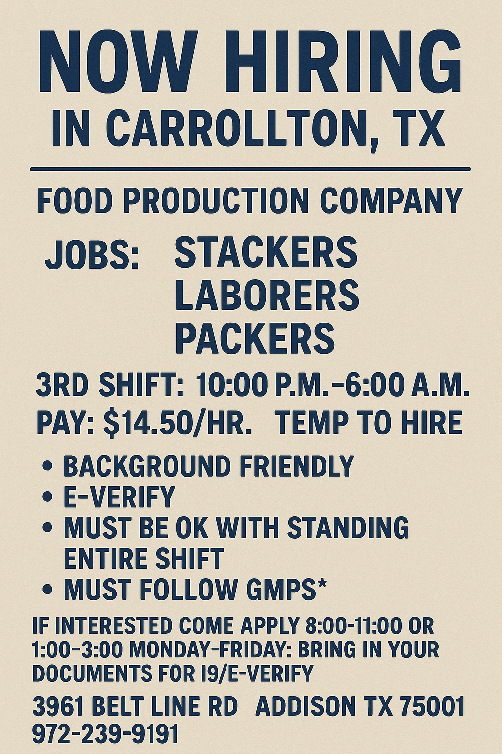 Hiring NOW Carrollton,  Texas